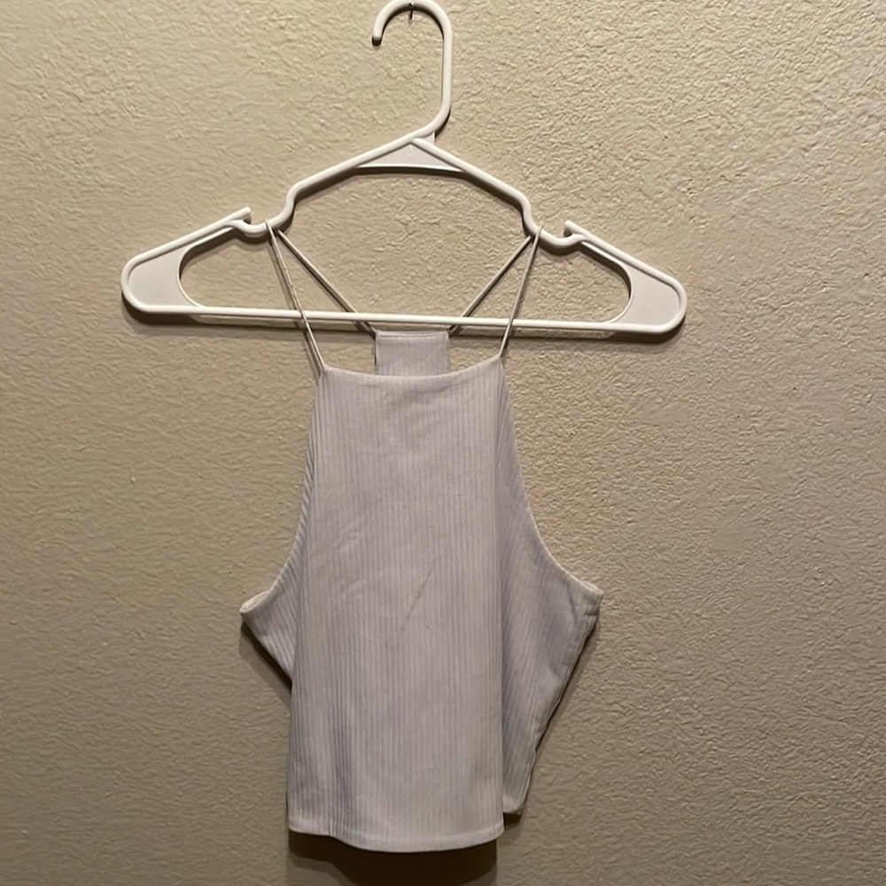 Baby blue halter top